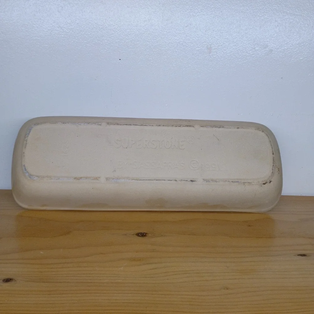 Vintage 1991 Superstone By Sassafrass Clay Bread Baker Dated‎ 15